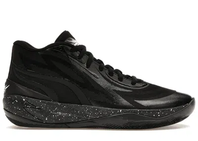 Pre-owned Puma Men's  Lamelo Ball Mb.02 Sneakers In Black/white/oreo