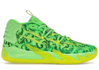 Pre-owned Puma Men's  Lamelo Ball Mb.03 Lafrancé Forever.rare Sneakers In Fluro Green/fluro Yellow In Multi