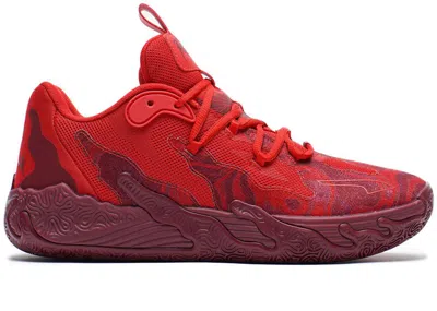 Pre-owned Puma Men's  Lamelo Ball Mb.03 Lo Tb Sneakers In Team Regal Red/for All Time Red