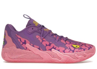 Pre-owned Puma Men's  Lamelo Ball Mb.03 Lo Teenage Mutant Ninja Turtles Krang Sneakers In Pink/purple/yellow In Multi