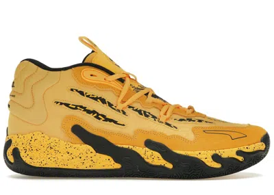Pre-owned Puma Men's  Lamelo Ball Mb.03 Porsche Sneakers In Sport Yellow/black In Multi