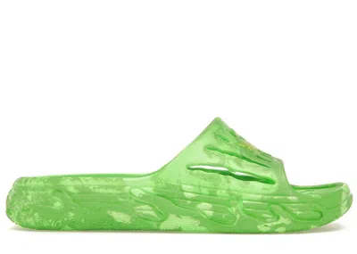 Pre-owned Puma Men's  Lamelo Ball Mb.03 Slide Green Sneakers In  Green/fluoro Yellow/fluoro Green In Multi