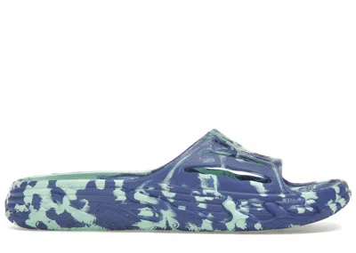 Pre-owned Puma Men's  Lamelo Ball Mb.03 Slide Sneakers In Electric Peppermint/ White/royal Sapphire In Multi