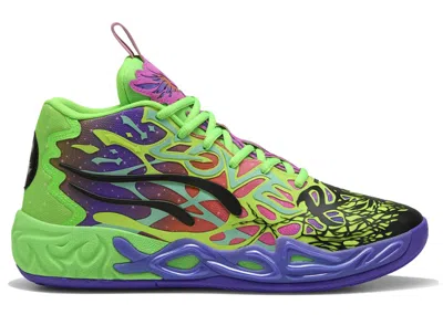 Pre-owned Puma Men's  Lamelo Ball Mb.04 Be You Sneakers In Purple/green