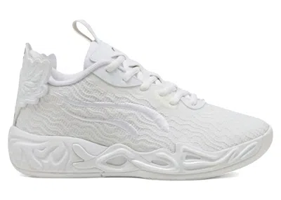 Pre-owned Puma Men's  Lamelo Ball Mb.04 Lo Ice White Sneakers In  White