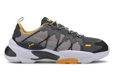 Pre-owned Puma Men's  Lqdcell Helly Hansen Sneakers In Grey/orange In Multi