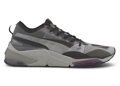 Pre-owned Puma Men's  Lqdcell Optic Sheer Black Violet Sneakers In Gray Violet/ Black In Multi