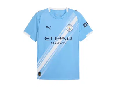 Pre-owned Puma Men's  Manchester City '25/'26 Home Jersey In Team Light Blue/white