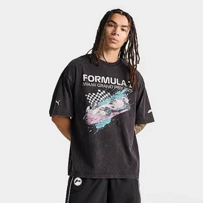 Puma Men's  Miami Splash F1 Grand Prix T-shirt In Black