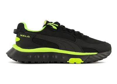 Pre-owned Puma Men's  Mile Rider Lamelo Sneakers In Black/electric Green