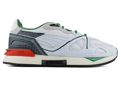 Pre-owned Puma Men's  Mirage Mox Michael Lau Graph Paper Sneakers In White/green/red In Multi
