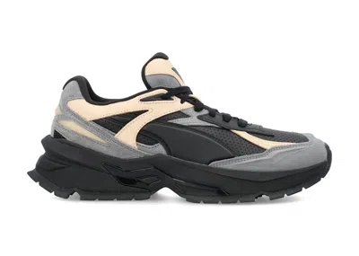 Pre-owned Puma Men's  Nano Dunes Sneakers In  Black/castlerock