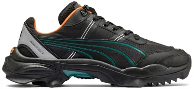 Pre-owned Puma Men's  Nitefox Helly Hansen Sneakers In  Black/orange