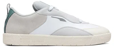 Pre-owned Puma Men's  Oslo City Helly Hansen Glacier Grey Sneakers In Glacier Gray/whisper White
