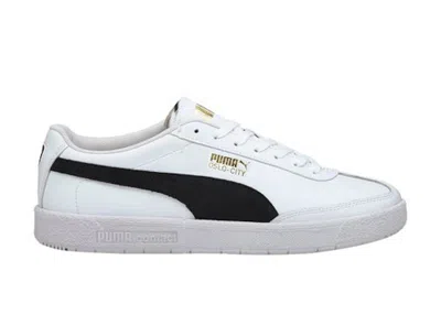 Pre-owned Puma Men's  Oslo City Sneakers In White/black/gold