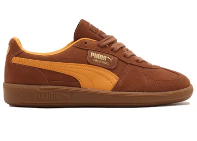 Pre-owned Puma Men's  Palermo Brown Mushrrom Sneakers In Brown Mushroom/ginger Tea