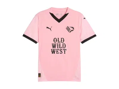 Pre-owned Puma Men's  Palermo F.c. 24/25 Home Replica Jersey In Team Light Pink/black