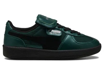 Pre-owned Puma Men's  Palermo Harry Potter Slytherin Sneakers In Green/black