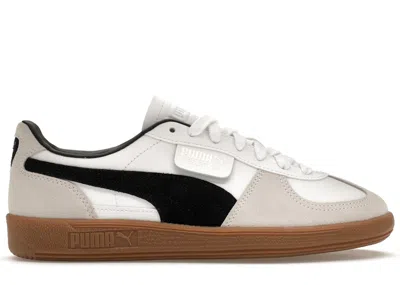 Pre-owned Puma Men's  Palermo Leather Sneakers In White/vapor Grey/gum