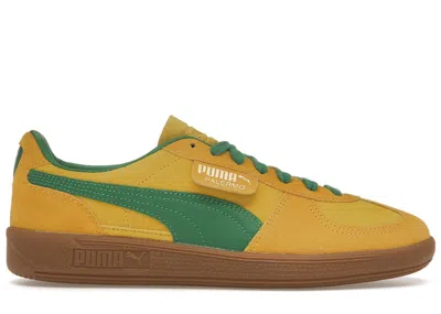 Pre-owned Puma Men's  Palermo Pelé Sneakers In Pelé Yellow/green