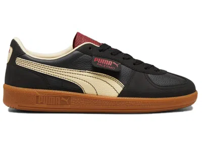 Pre-owned Puma Men's  Palermo Players Lane Sneakers In  Black/intense Red