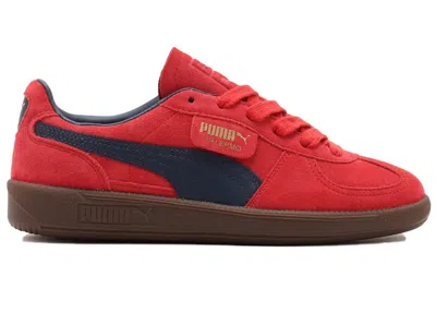 Pre-owned Puma Men's  Palermo Sneakers In Club Red/club Navy Blue