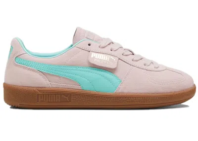 Pre-owned Puma Men's  Palermo Sneakers In Mauve Mist/mint/gum