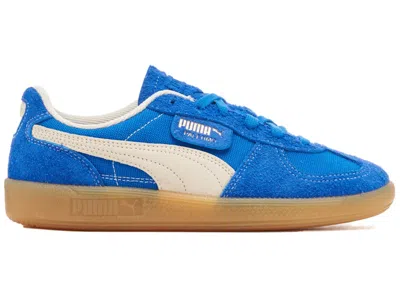 Pre-owned Puma Men's  Palermo Vintage Sneakers In Hyperlink Blue/frosted Ivory In Multi
