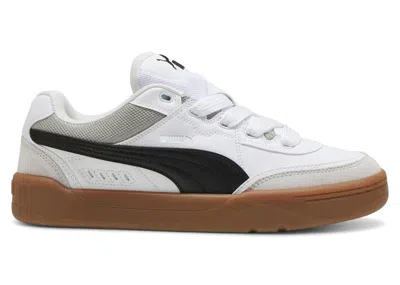 Pre-owned Puma Men's  Park Lifestyle Sk8 White Black Sneakers In  White/ Black/feather Gray In Multi