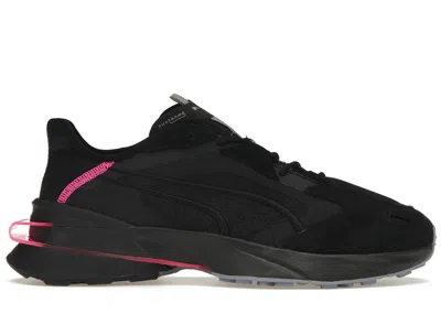 Pre-owned Puma Men's  Pwrframe Op1 Cyber Sneakers In Black/aged Silver/pink In Multi