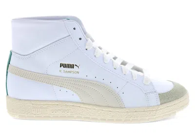 Pre-owned Puma Men's  Ralph Sampson 70 Mid Earthbreak Sneakers In Khaki/eggnog/white