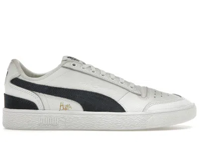 Pre-owned Puma Men's  Ralph Sampson Hussle Way Tmc Sneakers In White/peacoat