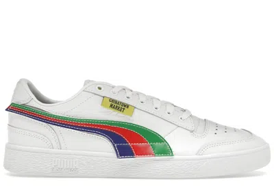 Pre-owned Puma Men's  Ralph Sampson Low Og Chinatown Market White Sneakers In  White