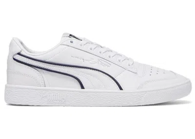 Pre-owned Puma Men's  Ralph Sampson Tmc All Star Sneakers In  White/ Navy Blue/ Silver