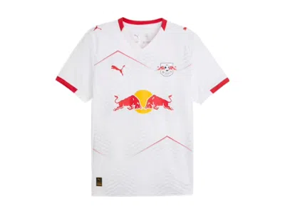 Pre-owned Puma Men's  Rb Leipzig '25/'26 Home Jersey In White/for All Time Red In Multi