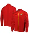 Puma Men's  Red Ghana National Team Pre-match Raglan Full-zip Training Jacket In Red