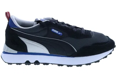 Pre-owned Puma Men's  Rider Fv Future Vintage Ivy League Sneakers In Dark Shadow/black