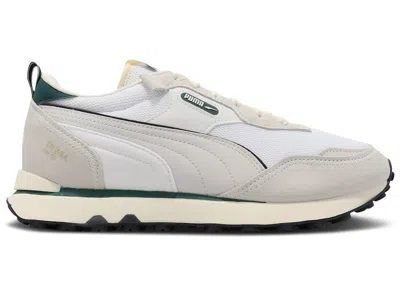 Pre-owned Puma Men's  Rider Fv Ivy League Sneakers In Whisper In White/whisper White