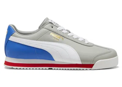 Pre-owned Puma Men's  Roma 24 Standard Sneakers In Smoke Grey/hyper Blue In Multi