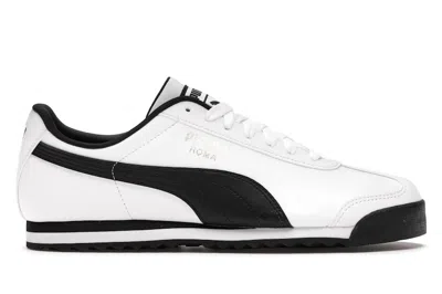 Pre-owned Puma Men's  Roma Basic Sneakers In White/black In Multi