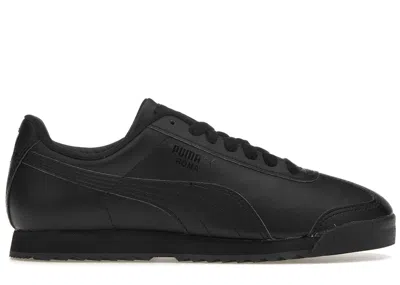 Pre-owned Puma Men's  Roma Basicsneakers In Black