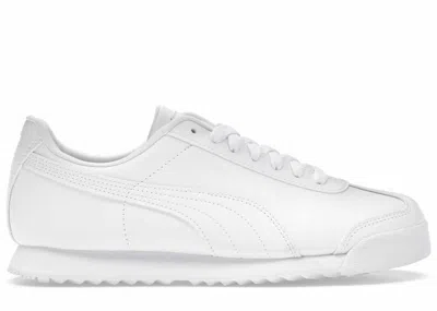 Pre-owned Puma Men's  Roma Sneakers In White/light Gray