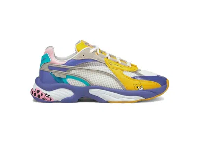 Pre-owned Puma Men's  Rsconnect Aka Boku Sneakers In Solar Power/purple