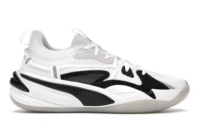 Pre-owned Puma Men's  Rsdreamer J Cole Ebony And Ivory Sneakers In  White/ Black In Multi