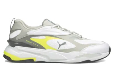 Pre-owned Puma Men's  Rsfast Sneakers In Nimbus Cloud/white/yellow Alert In Multi