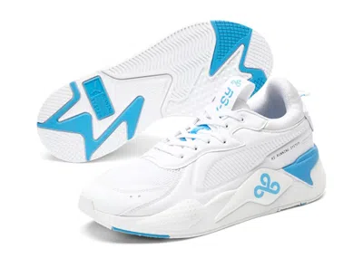 Pre-owned Puma Men's  Rsx Cloud9 Sneakers In White/light Blue