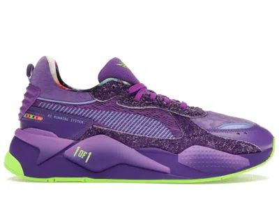 Pre-owned Puma Men's  Rsx Lamelo Ball Galaxy Sneakers In Electric Purple/prism Violet/green Gecko