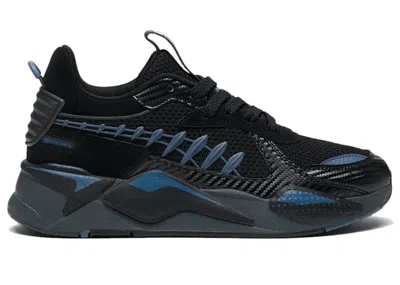 Pre-owned Puma Men's  Rsx Marvel The Boondocks Panther Sneakers In Black/blue In Multi