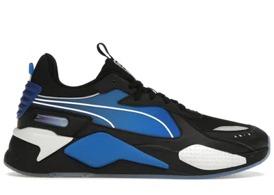 Pre-owned Puma Men's  Rsx Playstation Black Sneakers In  Black/ Team Royal