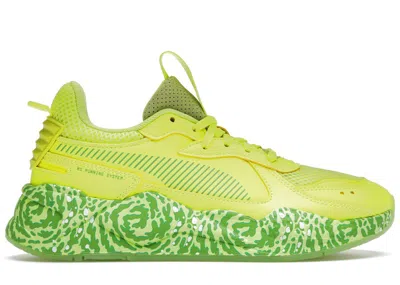 Pre-owned Puma Men's  Rsx Rick And Morty Sneakers In Safety Yellow
